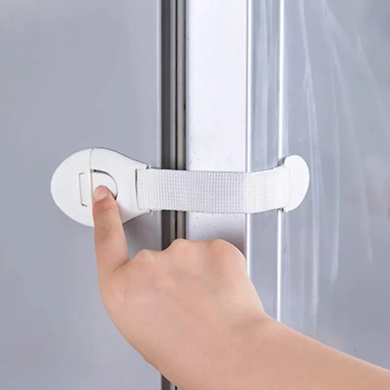 10 SZT. Dziecięce zabezpieczenie przed przytrzaśnięciem dłoni, blokada do szuflad, lodówki, szafek, wielofunkcyjna blokada na rzep