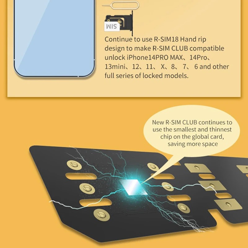 Karta odblokowująca USIM do telefonu komórkowego Iphone 6-14p U-SIM 4GPro Odblokuj kartę SIM