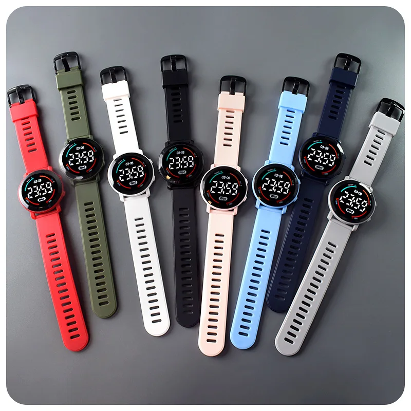 Relojes de pareja a la moda para hombre y mujer, reloj Digital LED para deportes, Fitness, estudiantes, reloj de silicona, reloj electrónico para mujer 2024