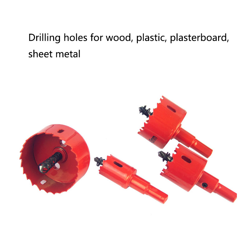 1 個 16-200 ミリメートルバイメタル木材ホールソーセット木工板金プラスチアルミニウム掘削ドリルビット DIY ツールアクセサリー