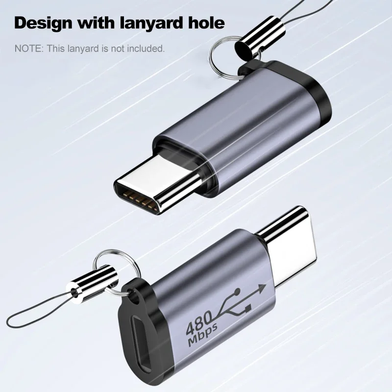 USB C 타입 어댑터, 마이크로-미니 USB 암 변환기, 아이폰 14, 13, 샤오미, 삼성, 라이트닝 남성 충전기 어댑터