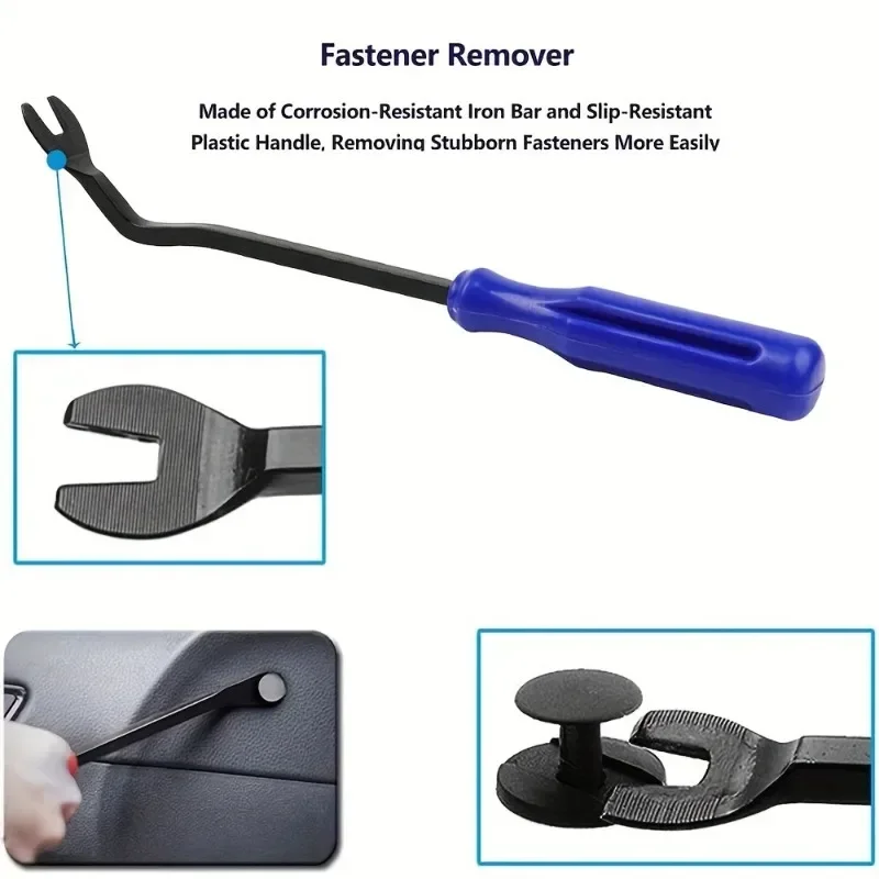 Herramienta de extracción de embellecedor de Panel de Clip de puerta automática, Kits de desmontaje de Audio de coche, instalador de desmontaje de navegación, extractor de clavos de automóvil