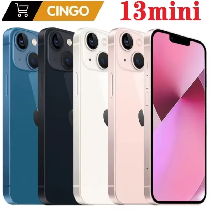 Teléfono Inteligente iPhone 13 mini, Smartphone con pantalla OLED de 128 pulgadas, 256GB/5,4 GB ROM, A15, IOS, 5G, identificación facial, 12MP