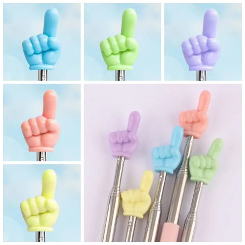 Telescopic Reading Guide Pointer Finger Shape Anti-slip Teaching Pointer Stick Mini Portable Handheld Blackboard Presenter Stick