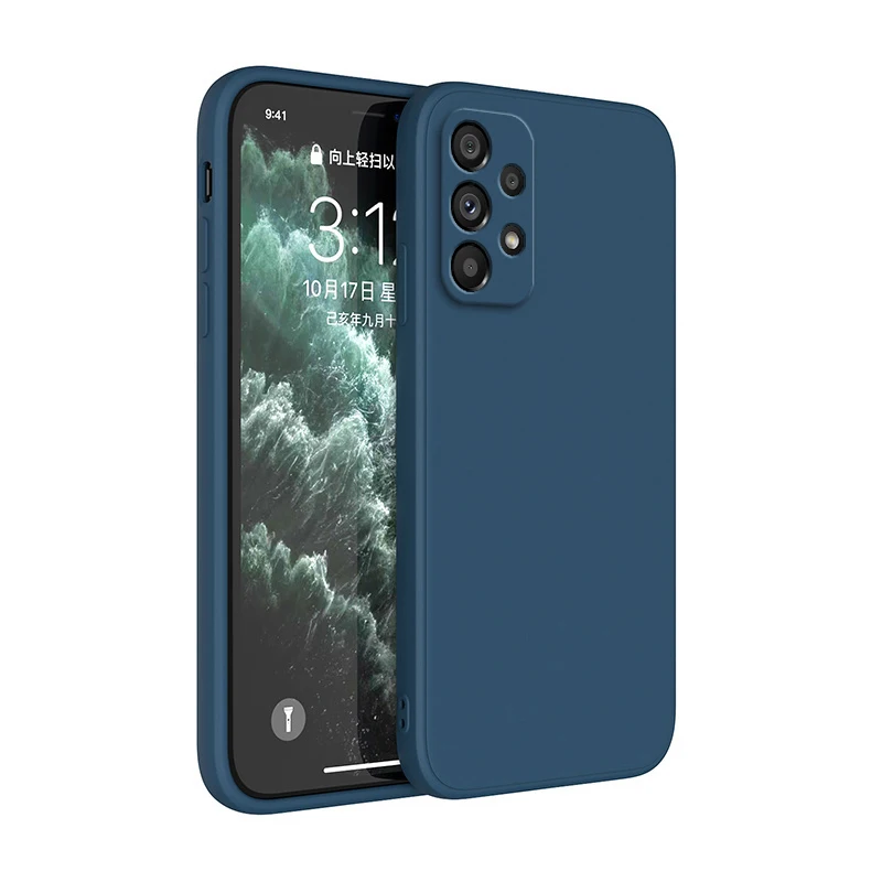 Custodia quadrata in silicone liquido per Samsung Galaxy A55 A35 A25 A15 A05 A05S A54 A34 A24 A14 A53 A33 A52 A52S Cover Accessori per telefoni