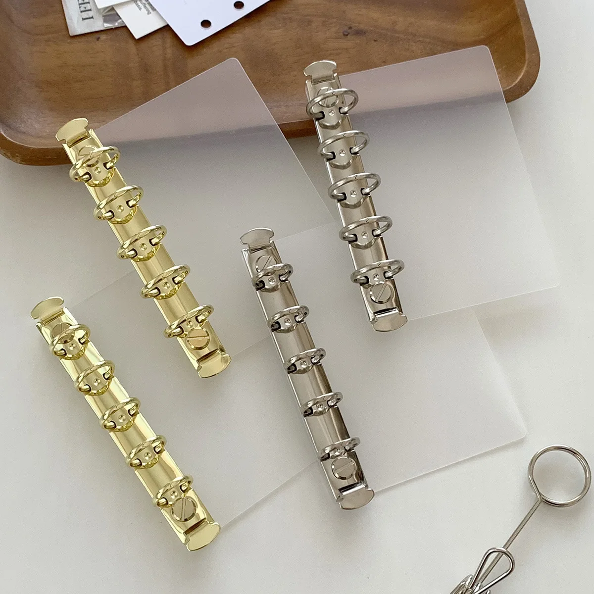 M5 A7 Loose Leaf Side Insert Board Pad Partition Handmade Clip Secondary Ring Inner Page Storage Clip