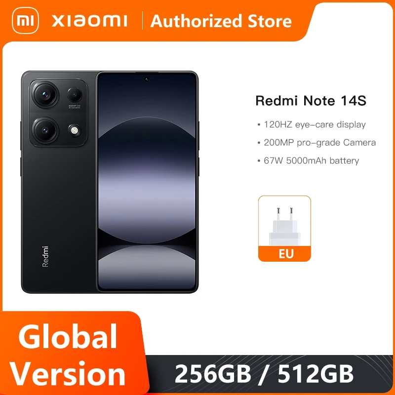 Versión Global Redmi Note 14S MediaTek Helio G99 Ultra 200MP pro grado Al sistema de cámara 6,67 "AMOLED 120Hz pantalla 5000mAh