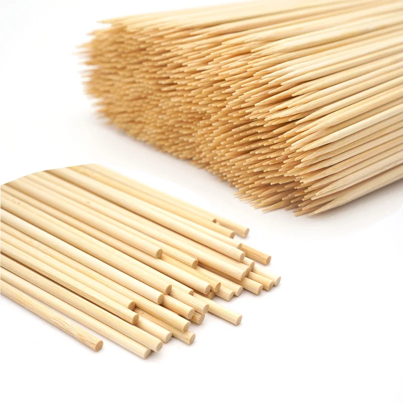 100 Bằng Tre Xiên Gậy Chắc Chắn Dùng Một Lần Thịt Nướng Trái Cây Tự Nhiên Miếng Gỗ Thịt Nướng Đảng Tự Chọn Thức Ăn BBQ Dụng Cụ Accessorie