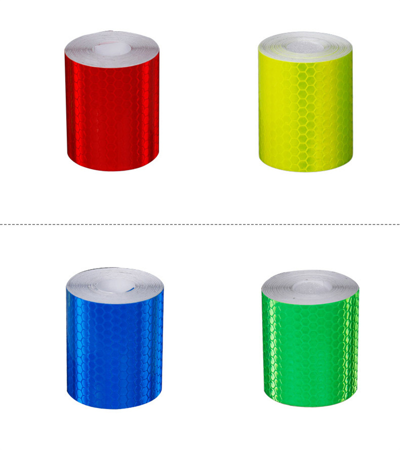 リアガムクリスタルカラートラティス自転車アウトラインカーステッカー警告テープ反射テープ安全ロゴ反射剤5m