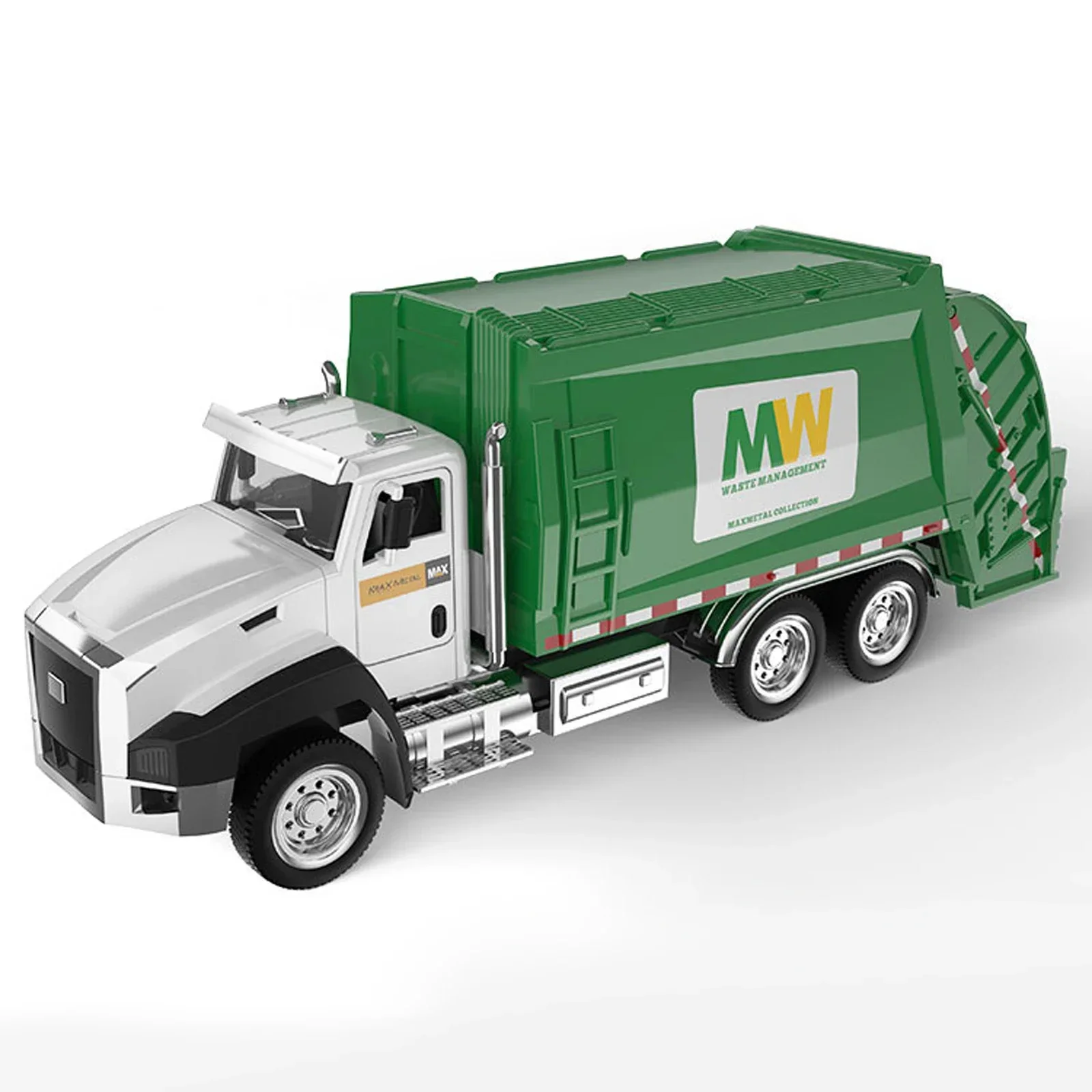 Modelo de camión de basura, juguetes para niños, modelo de coche a escala 1:50, coches de juguete fundidos a presión, regalo de Navidad para niños de alta calidad