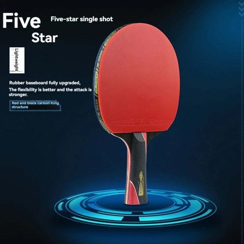 Raquette de Tennis de Table en carbone, entraînement professionnel unique, pagaie de Ping-Pong pour joueurs avancés débutants, partie Sport 6 7 8 étoiles