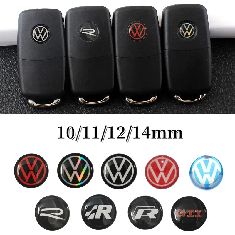 Naklejka na kluczyk samochodowy Akcesoria do Volkswagena VW Rline R GTI Golf Polo Passat Magotan Tiguan Bora Jetta T-ROC
