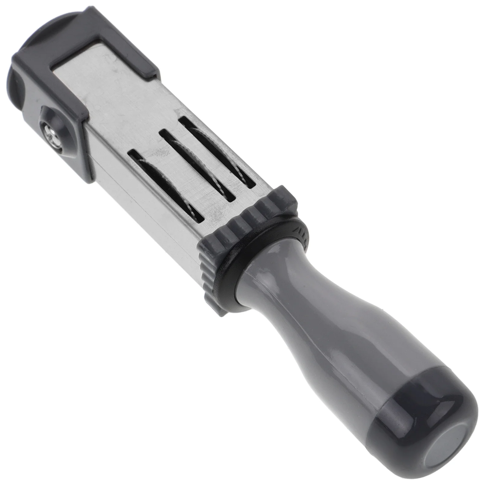 Date Stamp Material (round 21mm) Stamper for File Handle Silver Portable Rolling Office