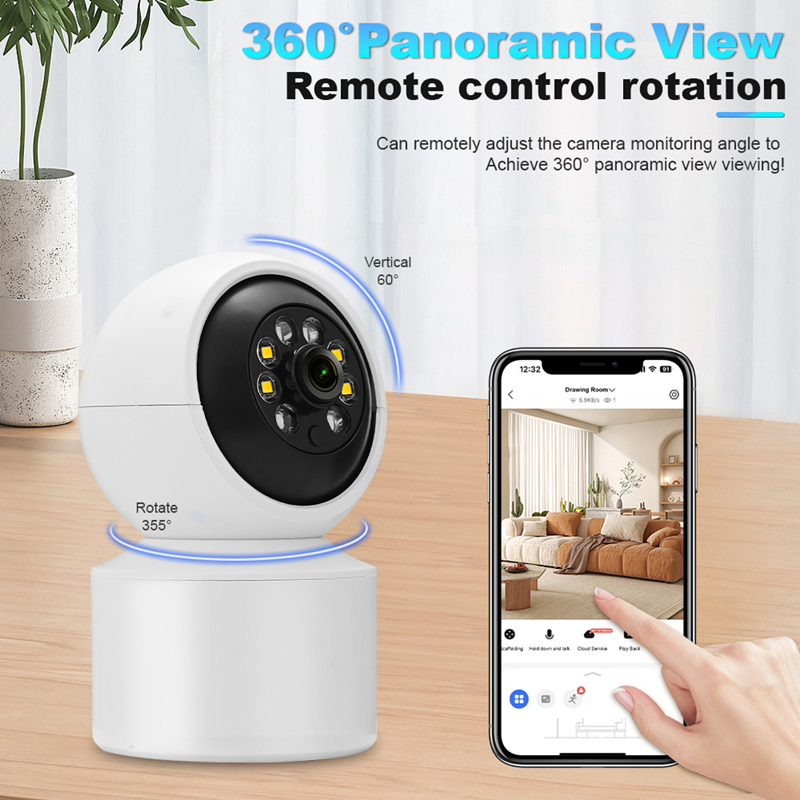 Xiaomi 360° Smart Home Security Camera Mi PTZ 4K Webcam 1296P 5 Megapixel AI Human Detection Night Vision Webcam Work With Miji