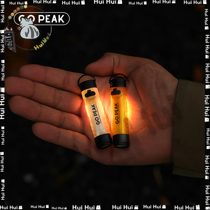 Gopeak-minilinterna de bolsillo para exteriores, tapa con Clip para llave, Led ambiental, larga resistencia, alivio de desastres, emergencia, luz pequeña 5050