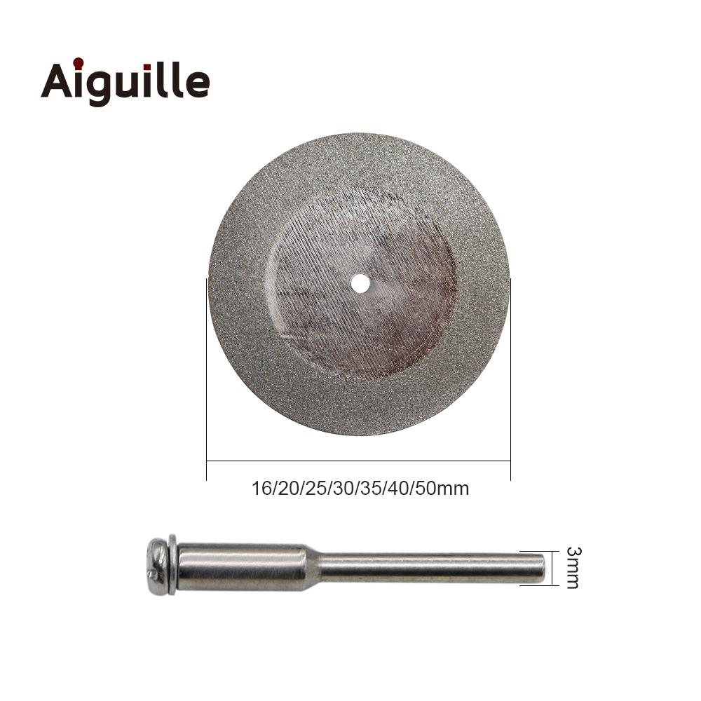 ダイヤモンドソーブレード,10ピース/パックmm,カッティングブレード3mm,20/25/30/35/40/50mm,小さなカッティングビット