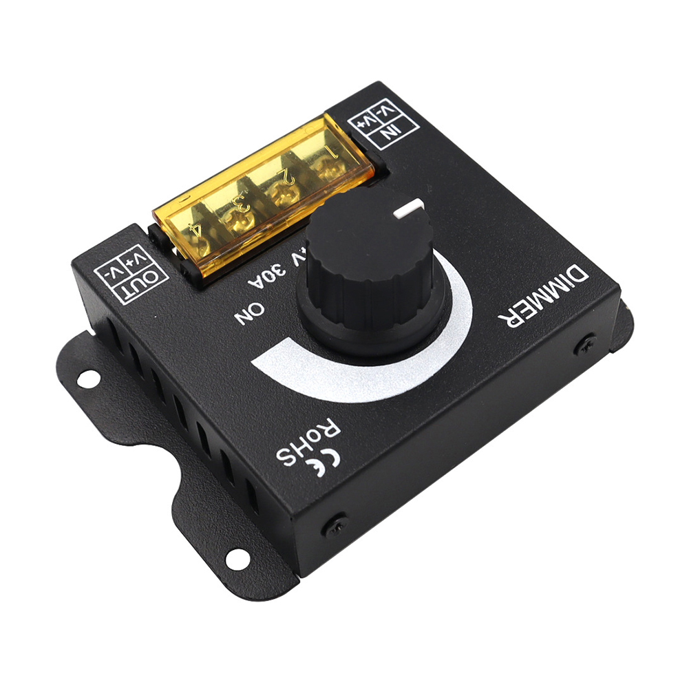 DC 12V-24V LED Dimmer Schalter 30A LED Monochrome Controller PWM Digitale Stufenlose Dimmung für Lampe Streifen einfarbige Lampe