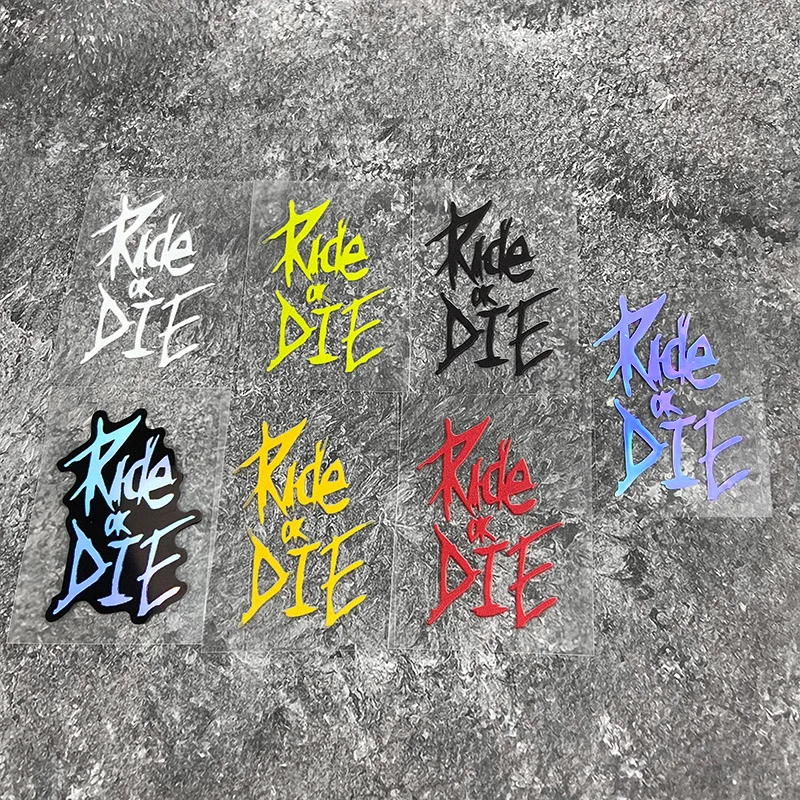 1pc passeio ou morrer quadro da bicicleta adesivos tubo superior decalques de vinil à prova dwaterproof água para mtb bicicleta decorativa acessórios da motocicleta