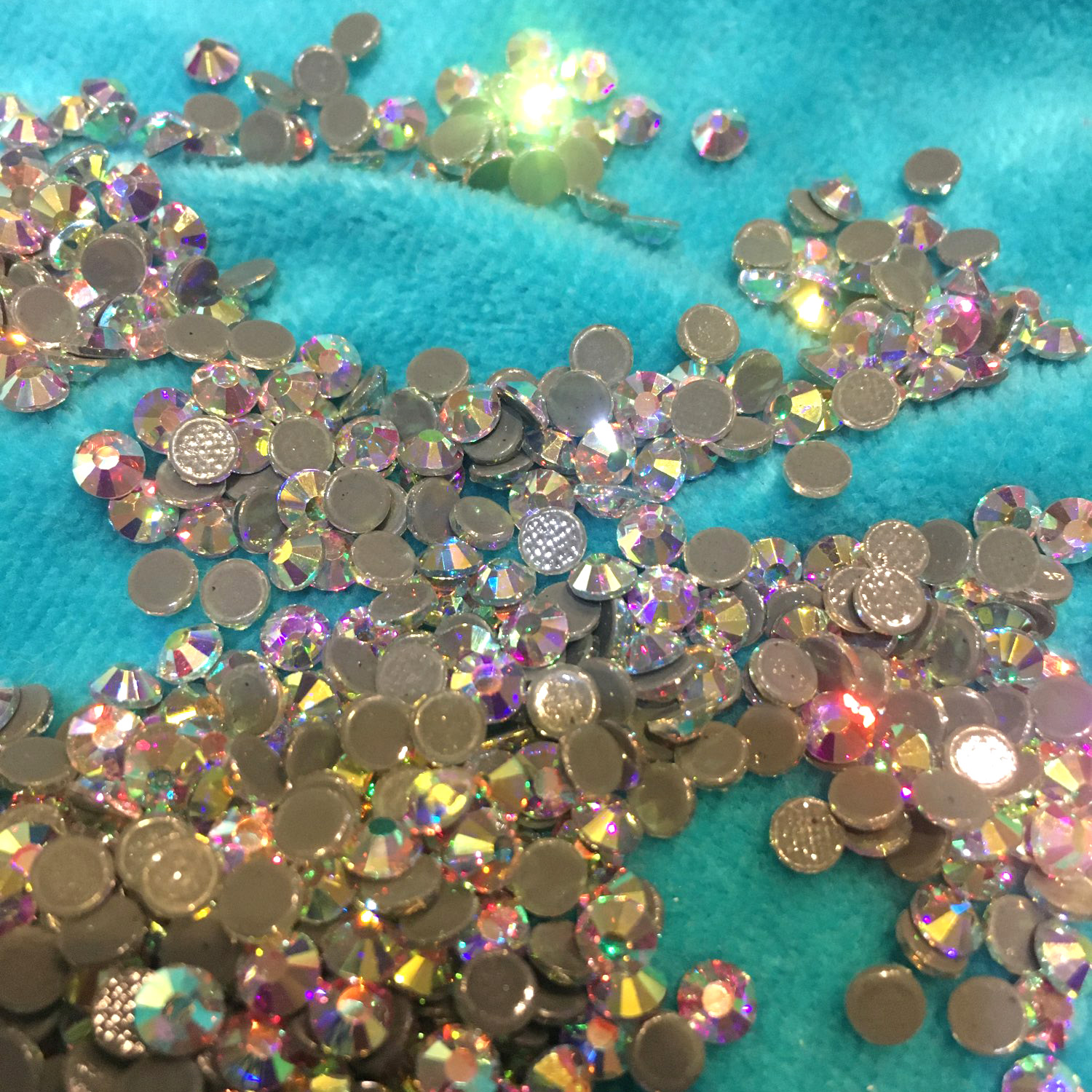 Cristal claro ab hotfix strass vidro strass hot fix strass para arte do prego vestuário tecido decoretions