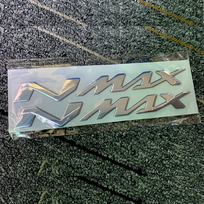 Pegatinas con emblema de tanque 3D para motocicleta, calcomanías con logotipo de N-MAX, apliques para Yamaha NMAX N MAX N-MAX 155 250 400 125 a prueba de agua