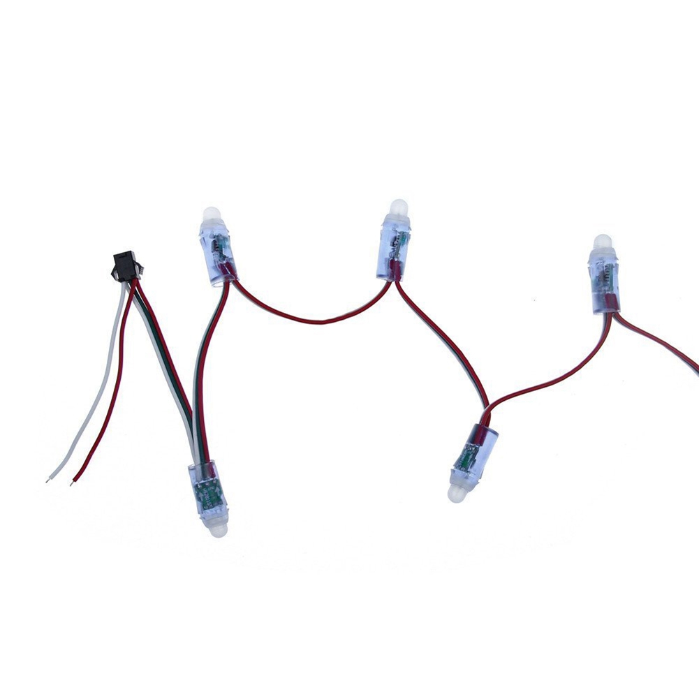 Módulo de Luz Pixel LED Full Color, Luz de Natal Digital, DC5V, IP68 Impermeável, RGB, 2811, 1903 IC, WS2811, 12mm, 500Pcs