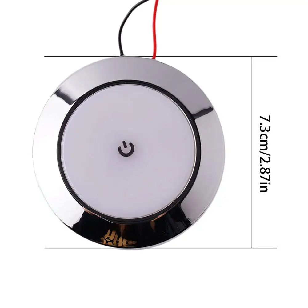 12V Touch Lampe RV Innen Decke LED Licht mit Dimmer Schalter Auto Innen Led Runde Licht RV Innen Dach lampe Für Boot