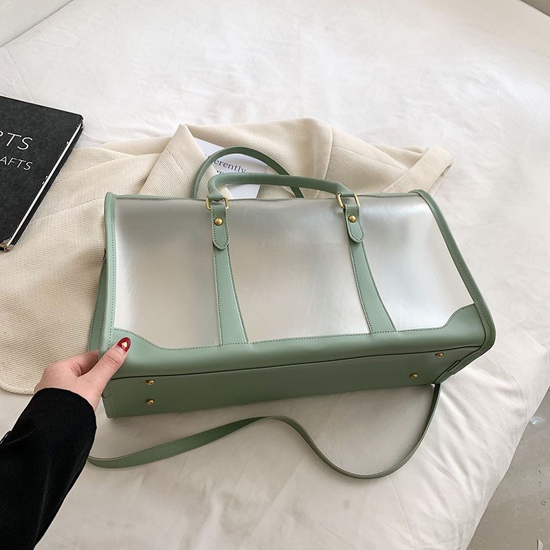 กระเป๋าใส่น้ำยาซักล้างแบบพกพาสำหรับผู้หญิงกระเป๋า PVC กันน้ำขนาดใหญ่ใส่ tas jeli สำหรับเดินทางถุงใสชายหาด