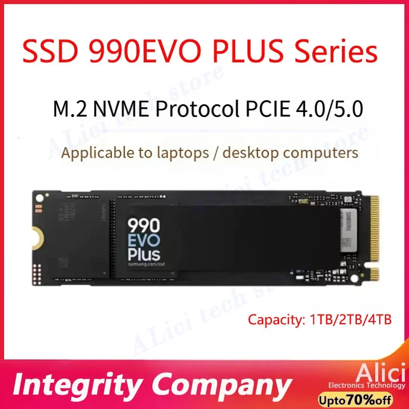 SSD per computer originale per Samsung 990 EVO PLUS 980 9100 PRO 1T/2T/4T unità a stato solido M.2 PCIE4.0 2280 NVME