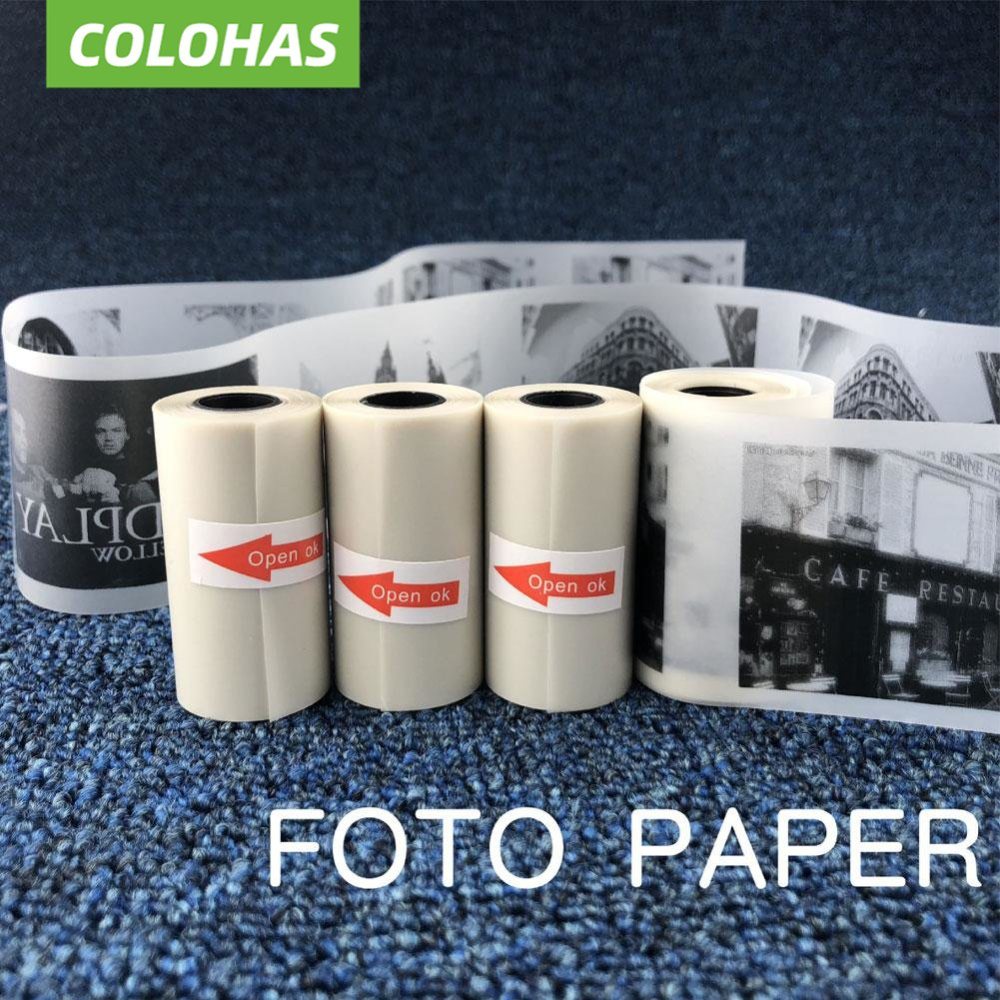 Papier do druku termicznego 57x30mm Półprzezroczysty papier do druku termicznego do drukarki fotograficznej Paperang Papier do druku termicznego