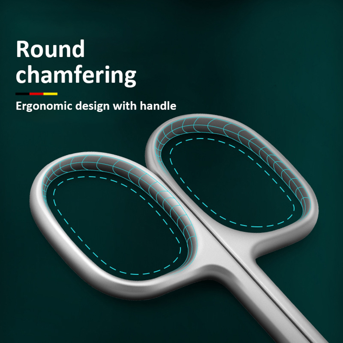 ステンレス鋼の湾曲した先端のキューティクルトリマー,細かいブレードトリマー,マニキュアツール,眉毛toos,高品質