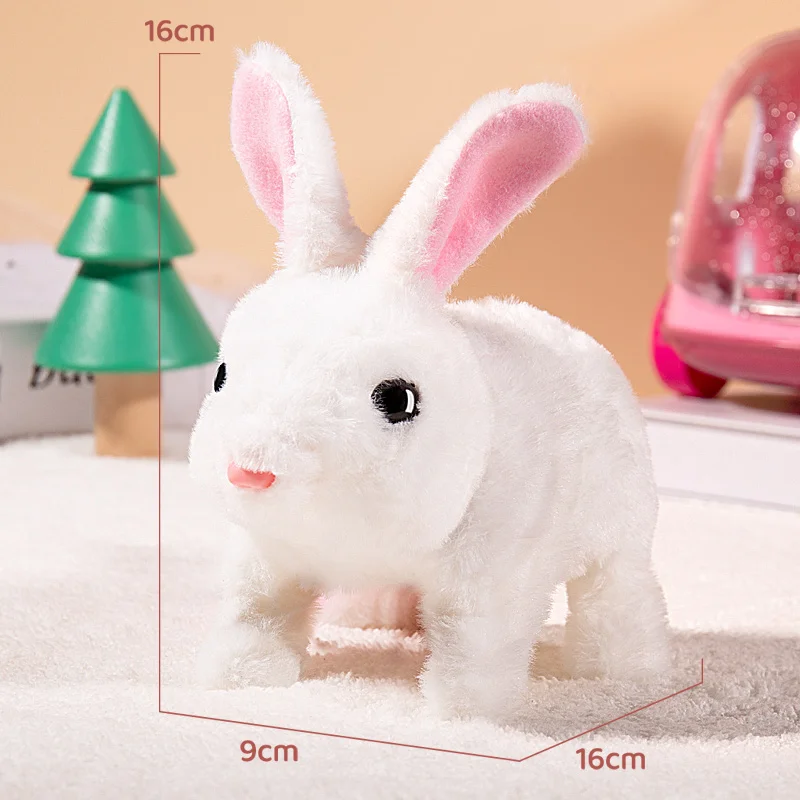 子供ぬいぐるみかわいいウサギ子供電子ペットサウンド動物 DIY 着替えゲームウォーキング移動ペットのおもちゃ 3 年間