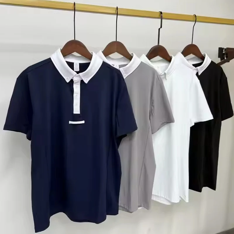 MXLLINA Camisetas masculinas equestre de manga curta, camisetas esportivas para equitação, blusa de competição, camada de base equestre