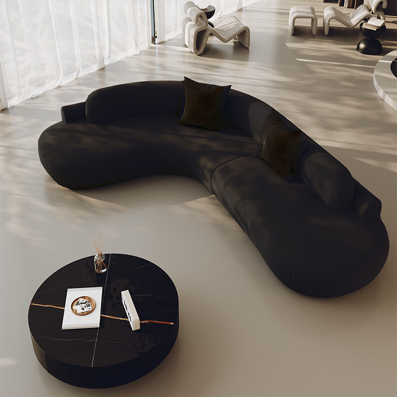 Sofás modernos de lujo para sala de estar, sofás blancos minimalistas y cómodos de gran tamaño para sala de estar, Muebles de diseño para terraza