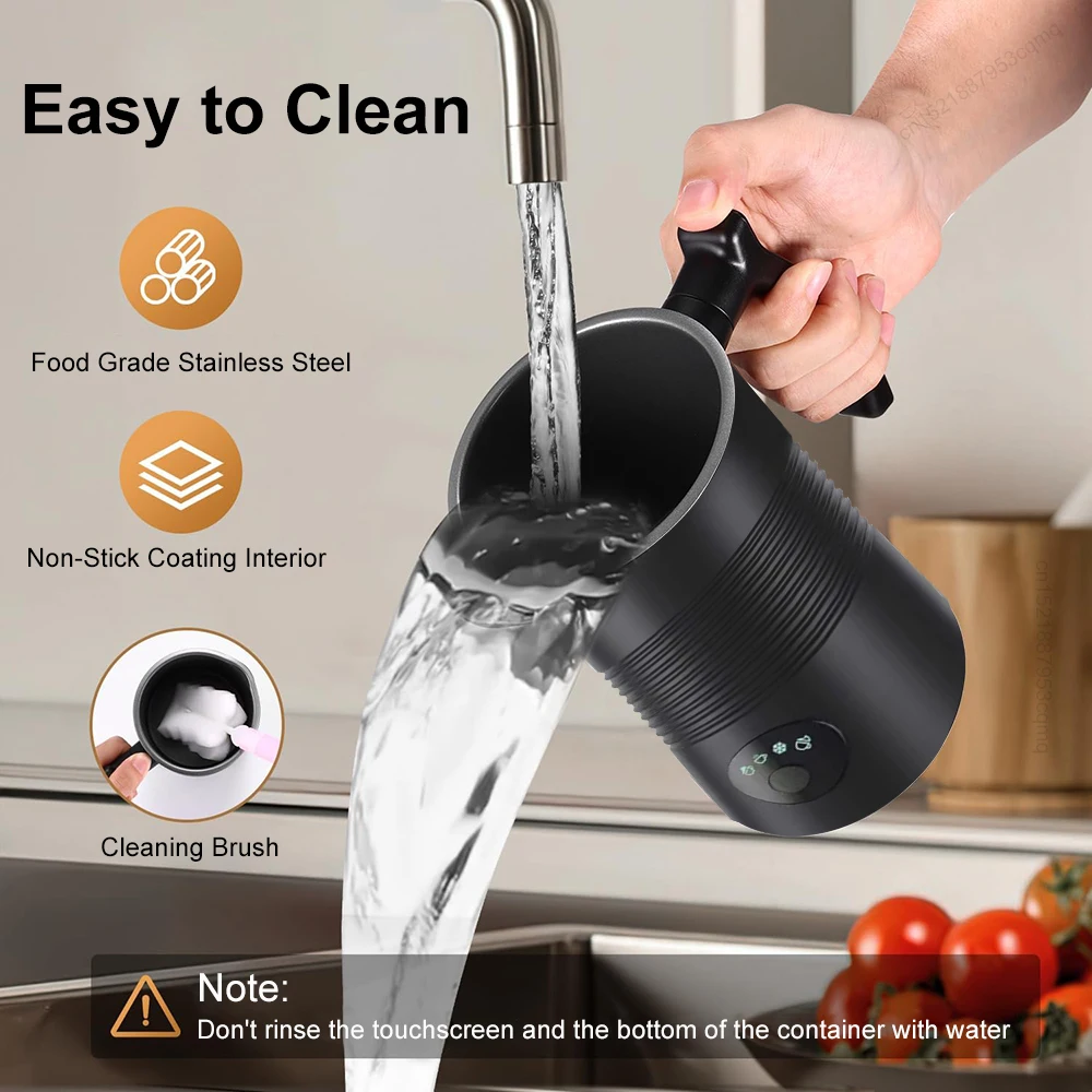 Frotherนมไฟฟ้าเครื่องโฟมนมสําหรับกาแฟCappuccino Latte 4 In 1 ร้อนและเย็นโฟมMakerอัตโนมัติFrother Foamer