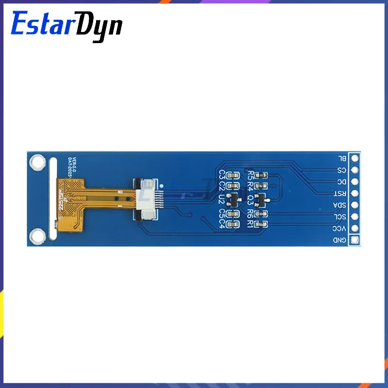 Estardyn 2,25 pulgadas TFT LCD ST7789 pantalla pequeña 76*284 módulo LCD pantalla a color SPI de vista completa
