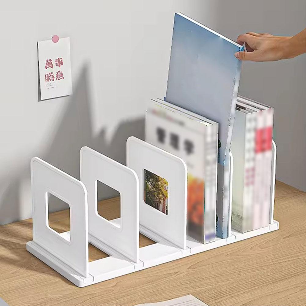 Bookends Stand Bookshelf Desktop Decor Storage Rack Bookend Book Holder School Stationery Office Desktop File Organizer