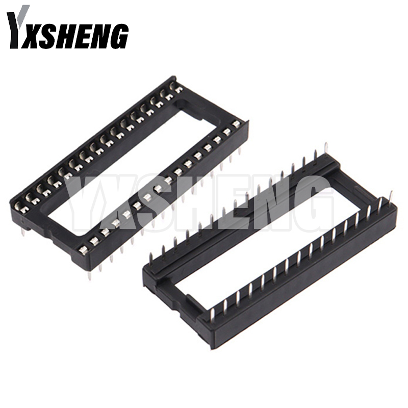 10PCS IC Sockets 2.54mm Connector 8 14 16 18 20 24 28 40 Pin DIP Socket Chips Base DIP6 DIP8 DIP14 DIP16 DIP18 DIP20 DIP28 DIP40