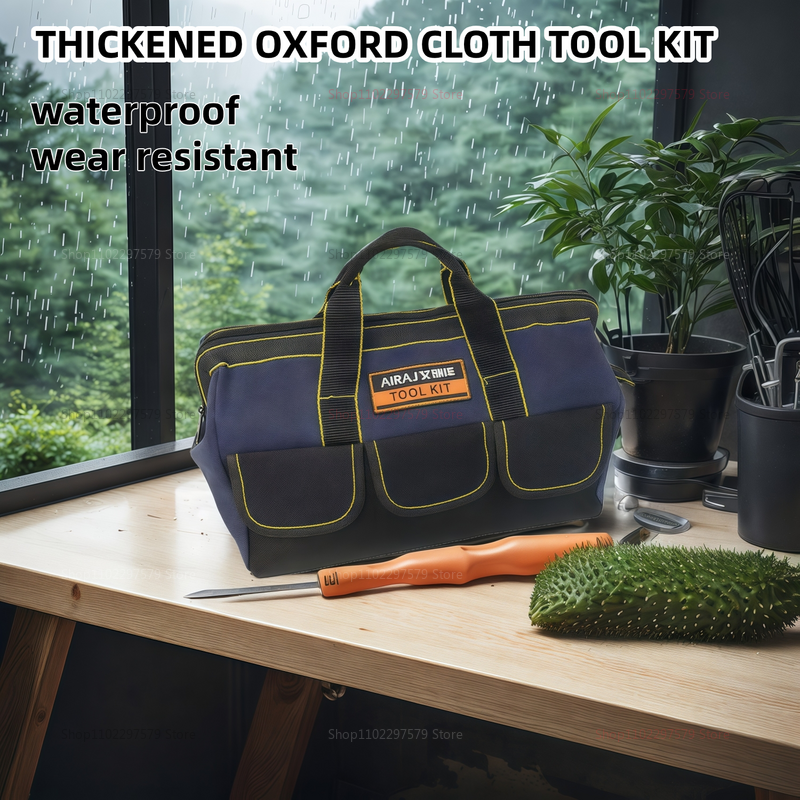 Zware multifunctionele gereedschapstas Grote capaciteit Waterdicht Oxford Canvas Dikker Slijtvaste elektricien Reparatie Organizer