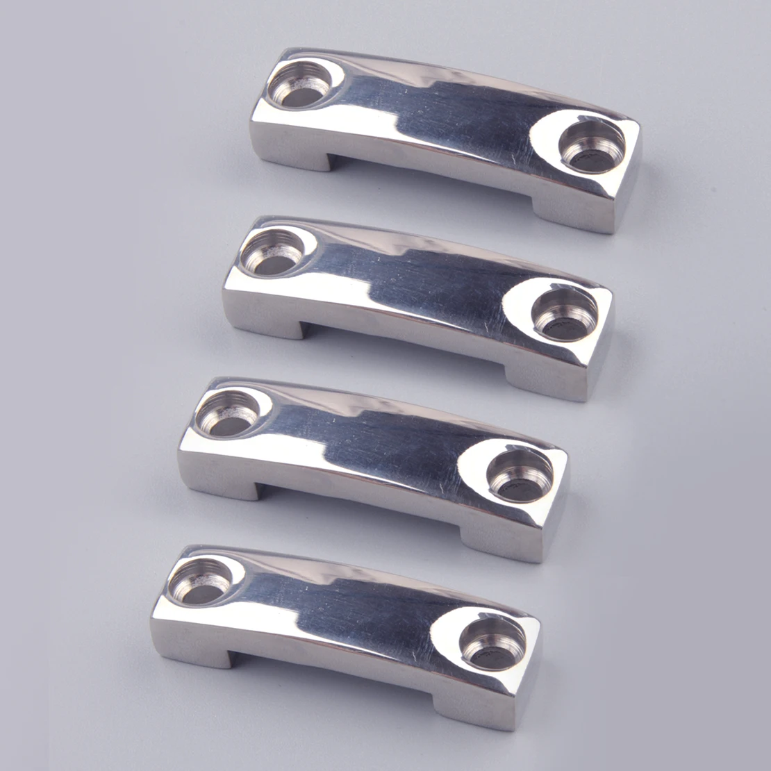 4 Stück Deck Fitting Fender Lock Tie Down Eye Strap Loop für Boot Marine Yacht Silber 316 Edelstahl