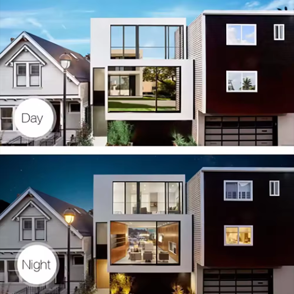 Película de vidrio aislada para el hogar, ventanas, balcones, protección de privacidad, protección solar, espejos unidireccionales, pegatinas de película para ventanas