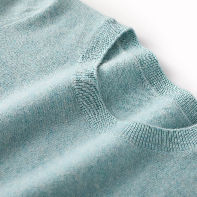 Otoño e Invierno suéter fino jersey de cuello redondo para mujer Top de punto informal base corta para mujer moda 18 colores