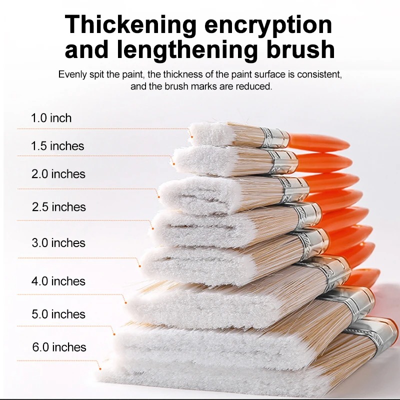 Home Improvement Wall Paint Brush PET Soft Bristle Durable Cleaning Brush ABS Handle Home Decoration Oil Painting Brush Tools