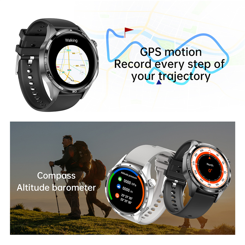 สําหรับHUAWEI GT5 Pro GPS NFCสมาร์ทนาฬิกาผู้ชาย 360*360 หน้าจอAMOLED Heart RateบลูทูธโทรIP67 กันน้ําSmartwatch 2024
