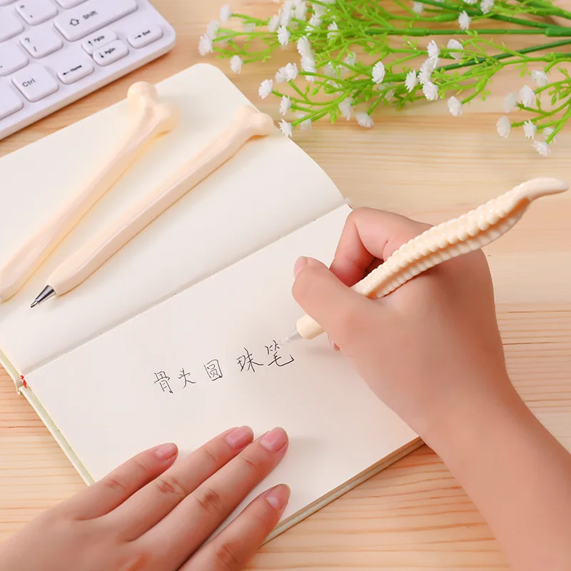 5 Cái/bộ Ngộ Nghĩnh Sống Động Như Thật Hình Dạng Xương Bút Bi Trường Văn Phòng Viết Tiếp Liệu Tặng Văn Phòng Phẩm