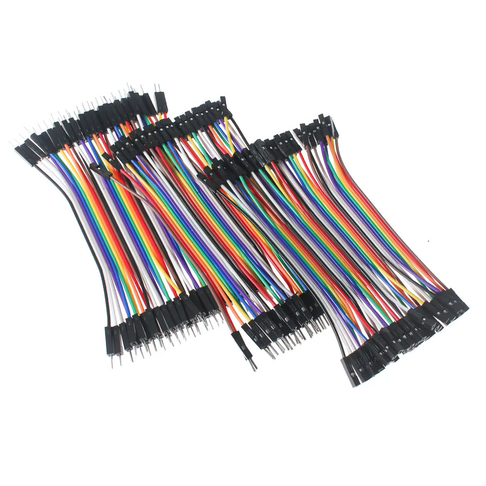 40PCS 10 ซม.15 ซม.20 ซม.DuPont Line 40Pin หญิงหญิง,ชายชาย, ชายหญิงสาย DIY Breadboard ชุด