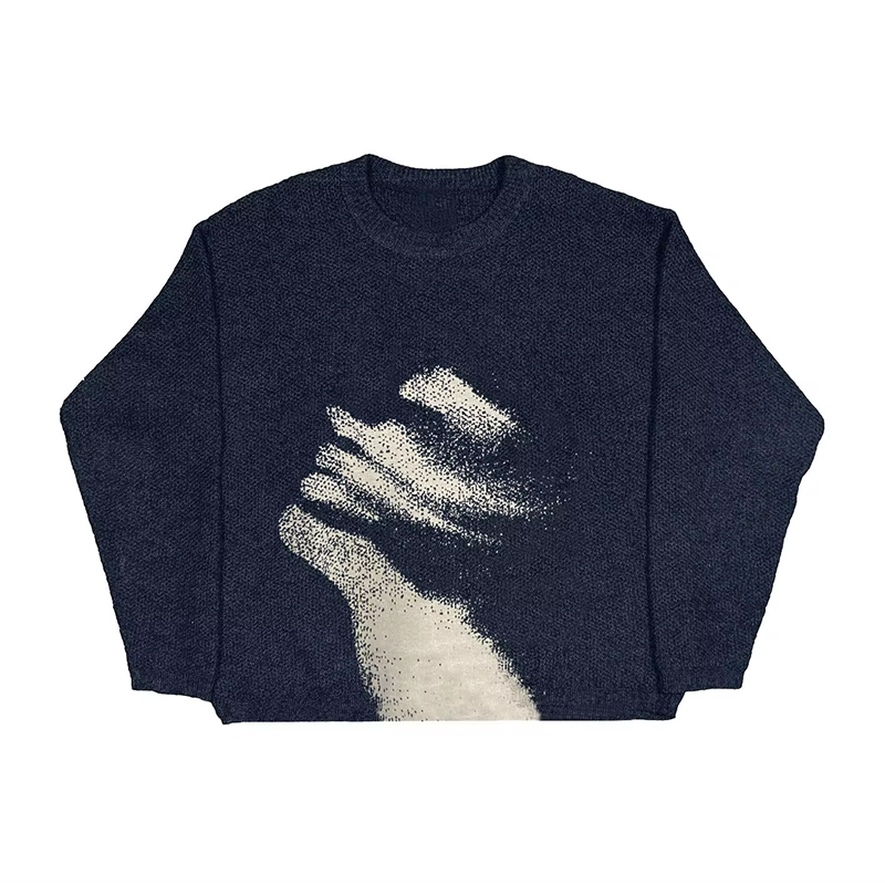 Suéter de malha Hip Hop masculino e feminino, moda Harajuku, estampado para menino aranha, tops soltos, streetwear casual, pulôver, 2021