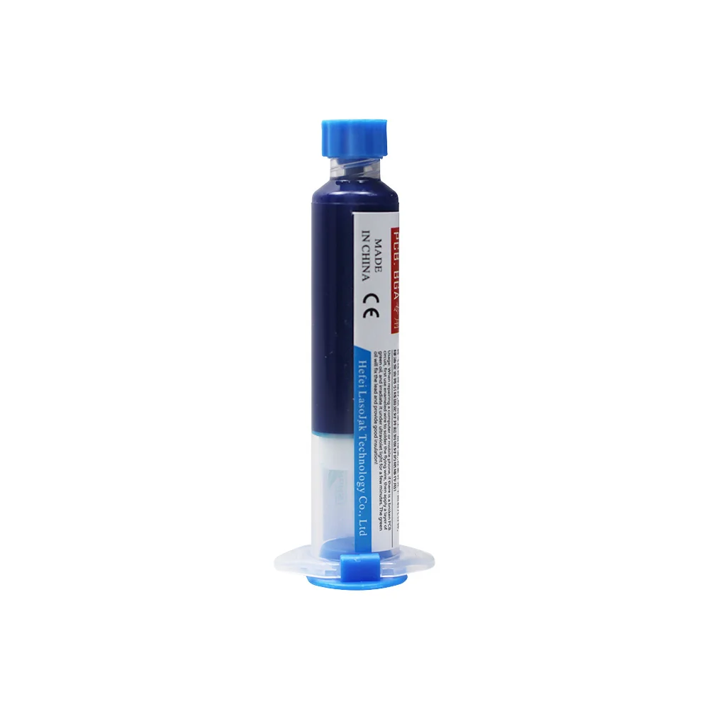 10CC UV Curing Solder Mask หมึกสีเขียวน้ํามันสําหรับ PCB BGA Circuit Board ป้องกันสีอิเล็กทรอนิกส์ซ่อมเครื่องมือ