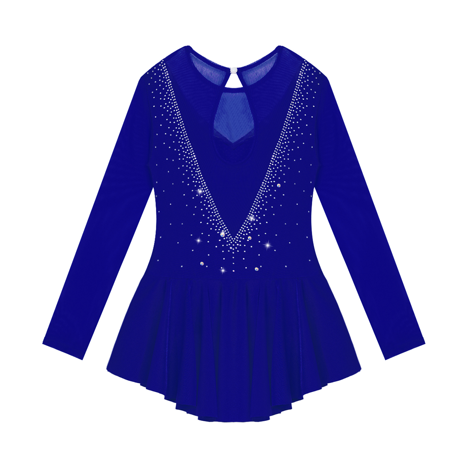 Kinder Mädchen Rhythmische Gymnastik Ballett Lyrische Tanzkostüme Glänzende Strass Künstlerische Eiskunstlaufkleid Enge Kleidung