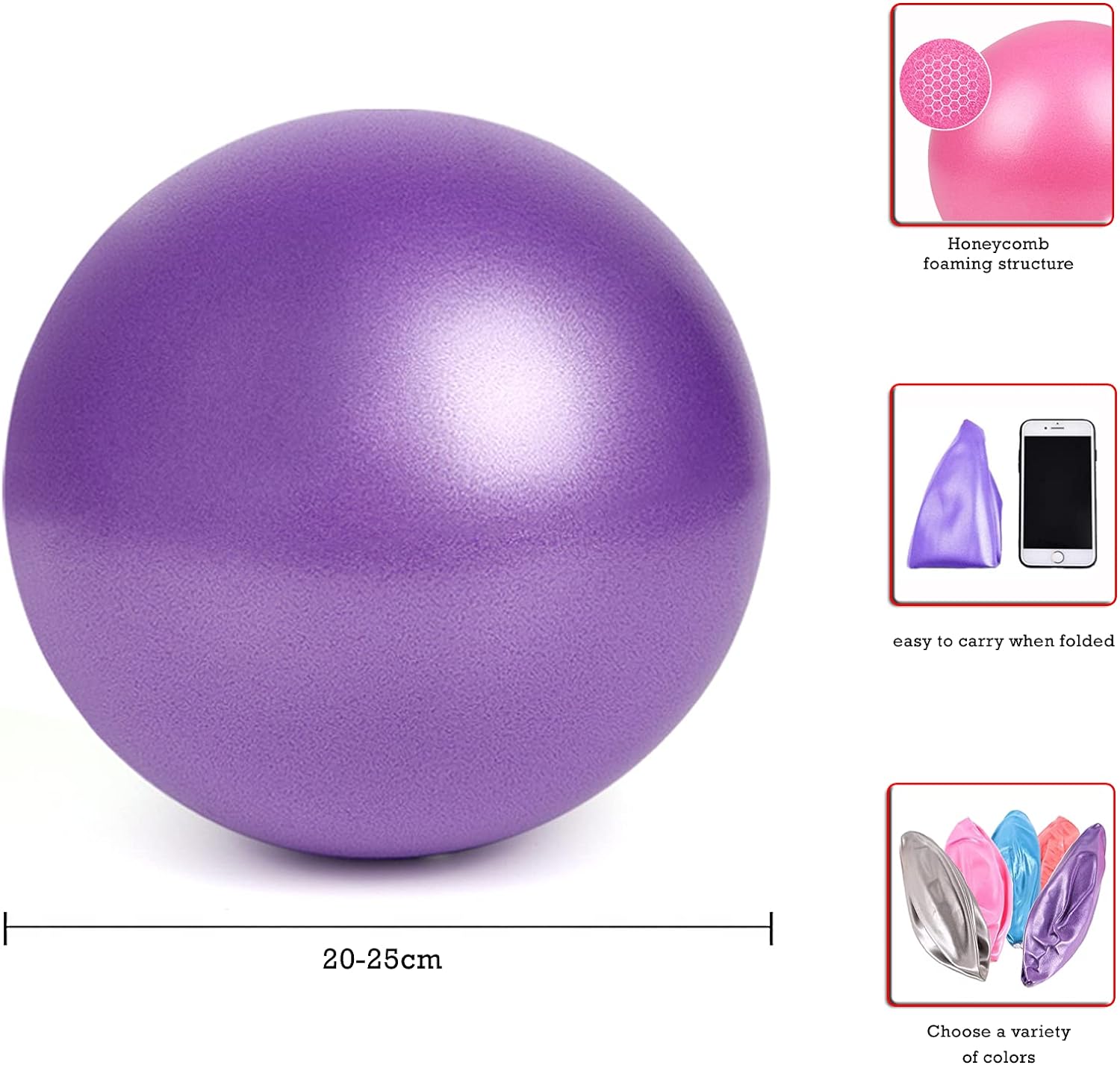 25 ซม.ลูกบอลพิลาทิสการระเบิดโยคะ Core Ball Indoor BALANCE Fitness Ball พิลาทิสโยคะฟิตเนสอุปกรณ์