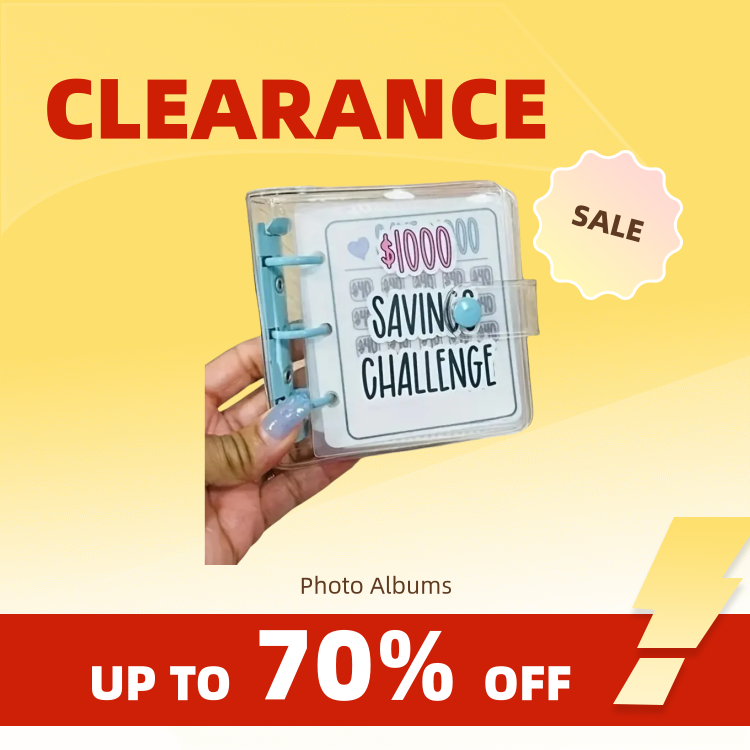 Clearance_Creative Carpeta de desafío de ahorro de $1,000 con sobre PVC brillante duradero, regalo de Navidad Challenge_Conti para ahorrar dinero